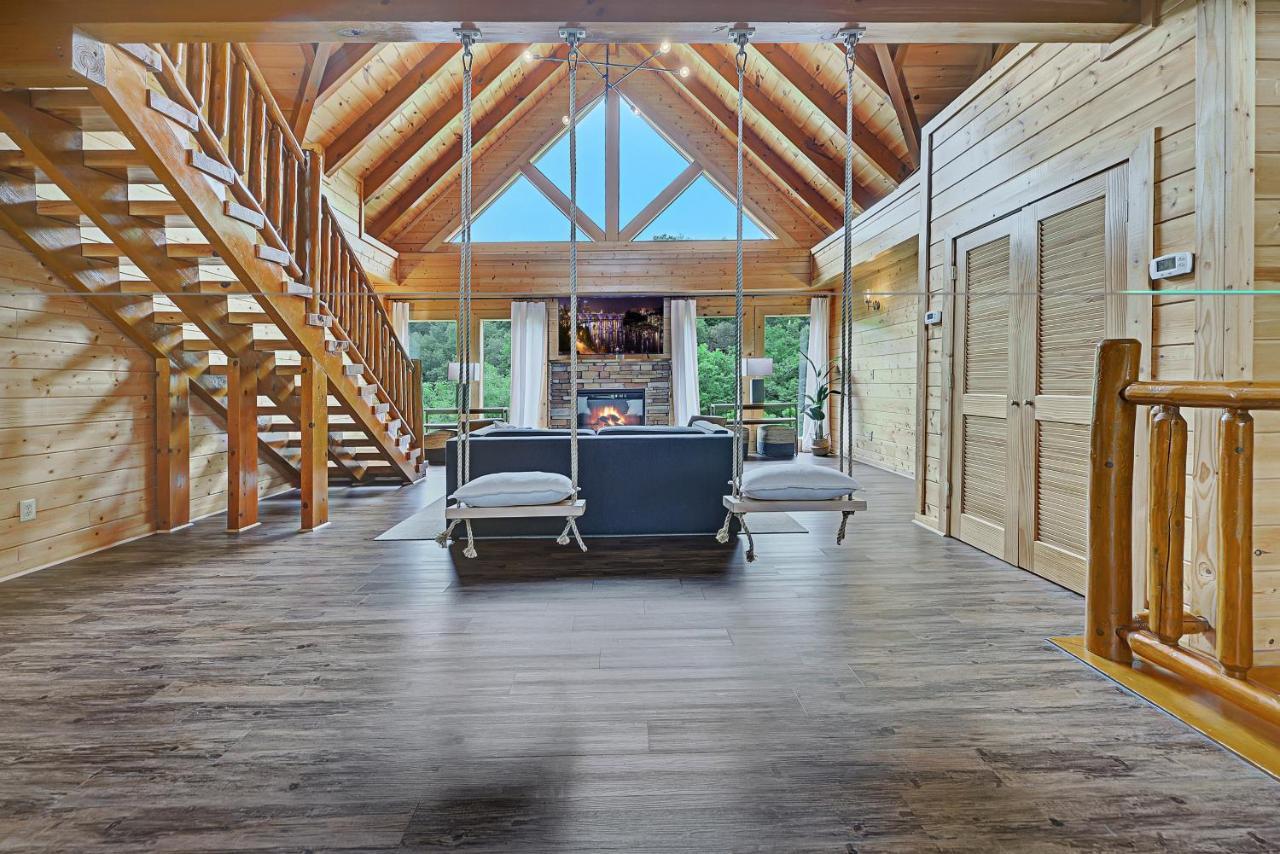 Вилла Gorgeous Large Mountain View Cabin W Hot Tub, Free Wifi, Games Севьервилл Экстерьер фото