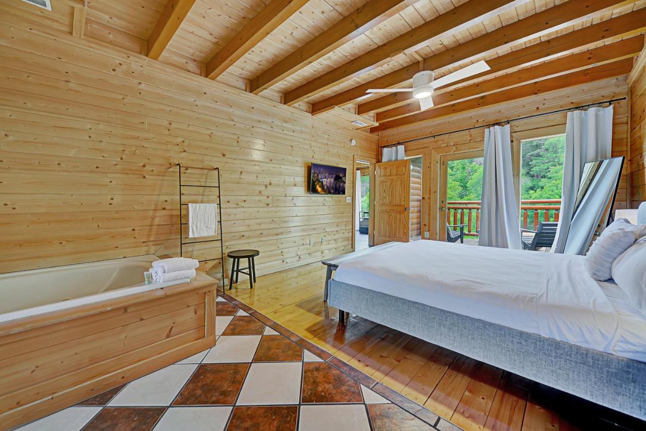 Вилла Gorgeous Large Mountain View Cabin W Hot Tub, Free Wifi, Games Севьервилл Экстерьер фото
